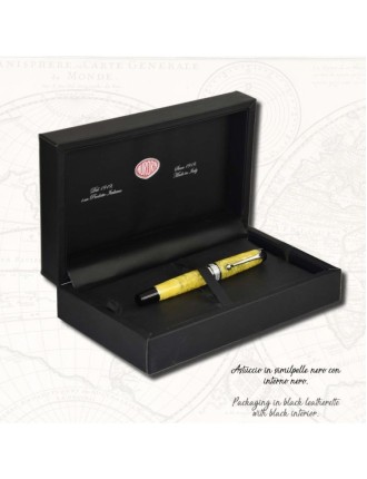 Aurora Optima 366 Yellow Fountain Pen » Online Sale » Lazzaroni Pens