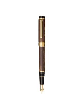 Sailor » Kabazaiku Cherry Bark Fountain Pen with Gold Accents