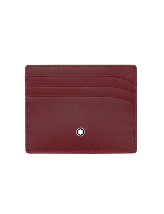 Montblanc Porte-cartes de crédit 6 compartiments Bordeaux » Vente en ligne » Lazzaroni Stylos