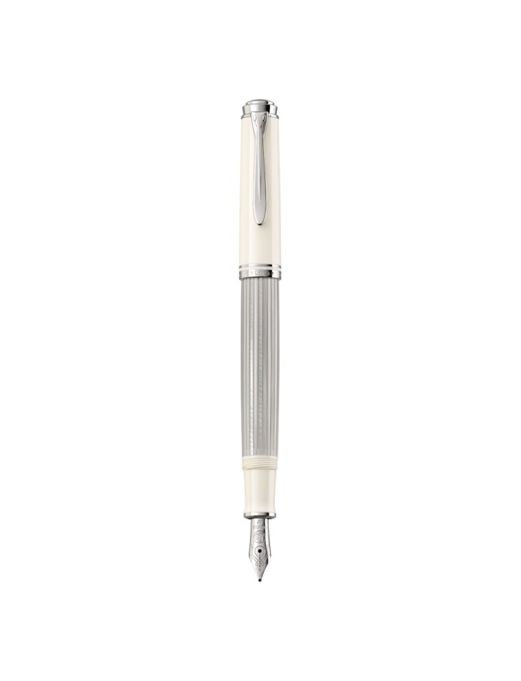 Pelikan Pluma Estilográfica Souverän 405 Plata-Blanco » Venta Online » Lazzaroni Plumas