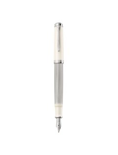 Pelikan Pluma Estilográfica Souverän 405 Plata-Blanco » Venta Online » Lazzaroni Plumas