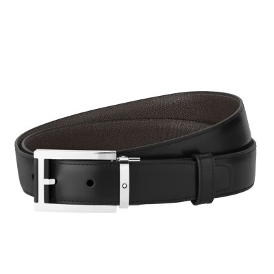 Montblanc » Cintura Reversibile in Pelle nera/marrone 30 mm