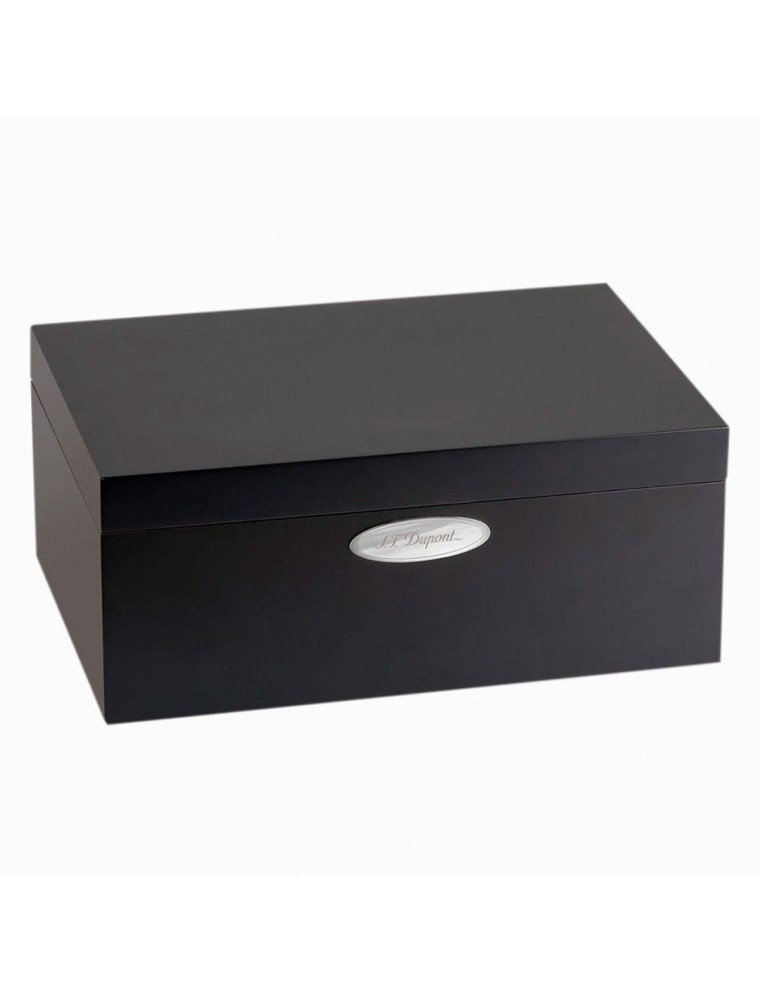 S.T. Dupont Humidor para Cigarros de Madera y Acabado Lacado Negro Mate » Venta Online » Lazzaroni Penne