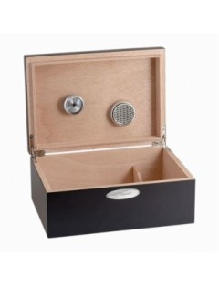 S.T. Dupont Humidor pour Cigares en Bois et Finition Laquée Noire Mate » Vente en Ligne » Lazzaroni Penne