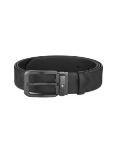 Montblanc Black 35 mm reversible leather belt - Online Selling - Lazzaroni Penne