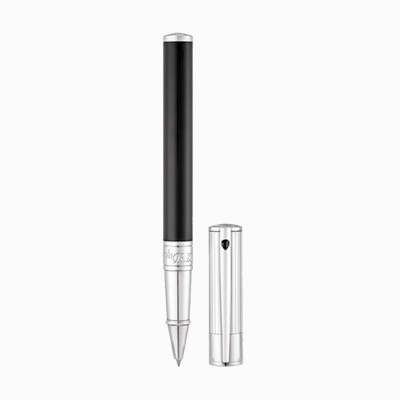 S.T. Dupont - D-Initial Black and Chrome Rollerball Pen
