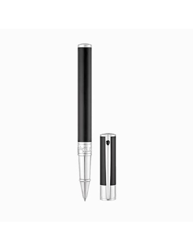 S.T. Dupont Rollerball-Stift D-Initial Chrom und Schwarz - Online-Verkauf - Lazzaroni Stifte