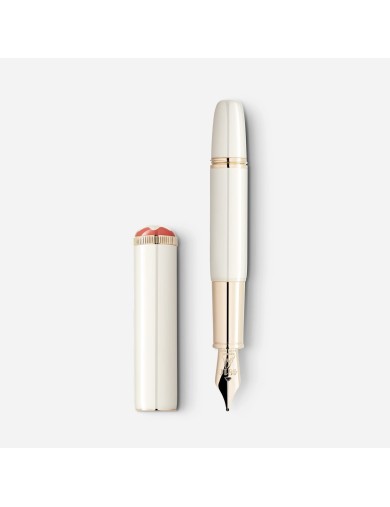 Montblanc Stylo à Plume Heritage Rouge et Noir Baby Édition Spéciale Couleur Ivoire M - Vente en Ligne - Lazzaroni Stylos