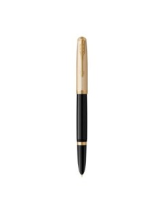 Parker 51 Pluma Estilográfica Deluxe Negra GT 18k - Venta Online - Lazzaroni Plumas