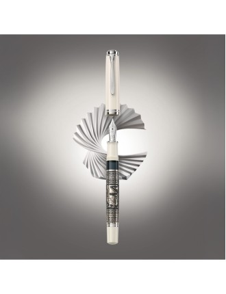 Pelikan Toledo 910 White Fountain Pen Special Edition - Online Selling - Lazzaroni Penne