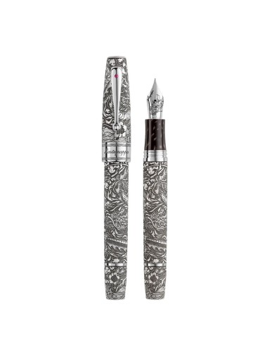 Montegrappa Pluma Estilográfica en plata Year Of The Dragon - Venta Online - Lazzaroni Plumas