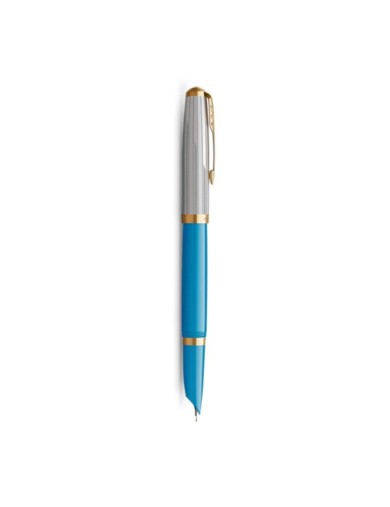 Parker Pluma Estilográfica 51 Premium Turquesa - Venta Online - Lazzaroni Plumas