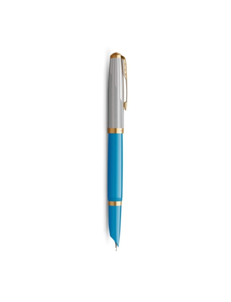 Parker Pluma Estilográfica 51 Premium Turquesa - Venta Online - Lazzaroni Plumas