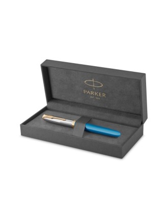 Parker 51 Premium Turquoise Fountain Pen - Online Selling - Lazzaroni Penne