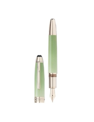 Montblanc Stylo à plume Meisterstück Calligraphy Solitaire Celadon Dégradé avec plume incurvée - Vente en ligne - Lazzaroni Styl