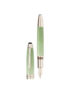 Montblanc Meisterstück Calligraphy Solitaire Celadon Dégradé fountain pen with curved nib - Online Selling - Lazzaroni Penne