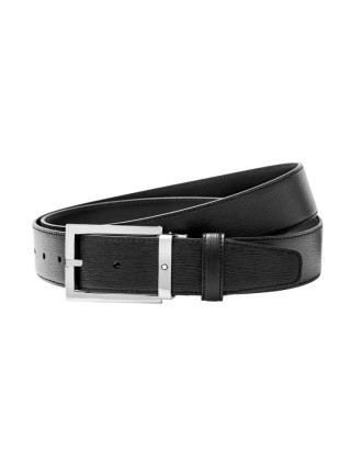 Montblanc Black 35 mm leather belt - Online Selling - Lazzaroni Penne