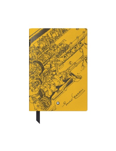 Montblanc Bloc de notas 146, pequeño, Great Characters Enzo Ferrari, Amarillo Módena A rayas - Venta en línea - Lazzaroni Penne