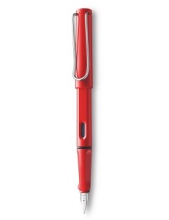 safari red fountain pen