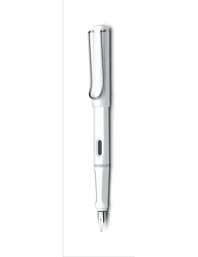 safari white fountain pen